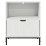 vidaXL Nočný stolík 2 pcs Biela 49 x 36 x 61 cm Kompozitné drevo – Obrázok 5
