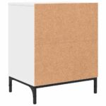 vidaXL Nočný stolík 2 pcs Biela 49 x 36 x 61 cm Kompozitné drevo – Obrázok 7