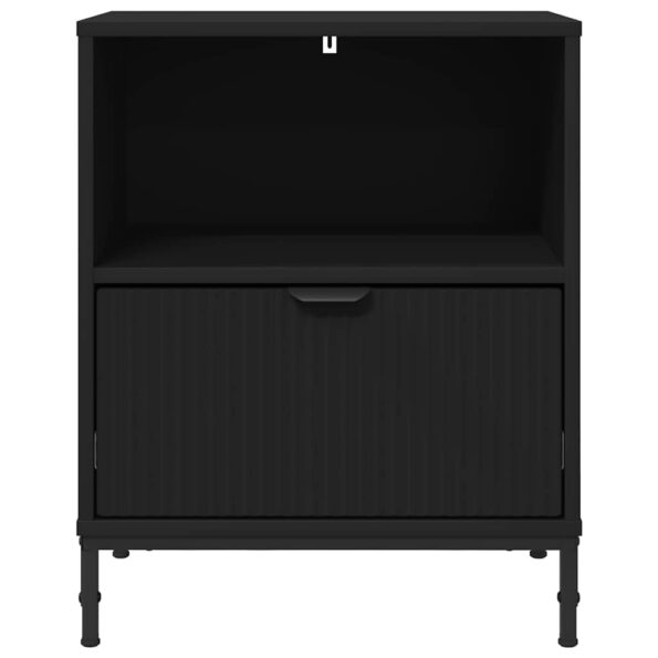 vidaXL Nočný stolík 2 pcs Čierna 49 x 36 x 61 cm Kompozitné drevo – Obrázok 5