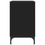 vidaXL Nočný stolík 2 pcs Čierna 49 x 36 x 61 cm Kompozitné drevo – Obrázok 6