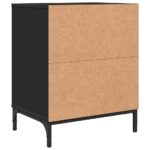 vidaXL Nočný stolík 2 pcs Čierna 49 x 36 x 61 cm Kompozitné drevo – Obrázok 7