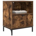 vidaXL Nočný stolík 2 pcs Tmavý dub 49 x 36 x 61 cm Kompozitné drevo – Obrázok 3