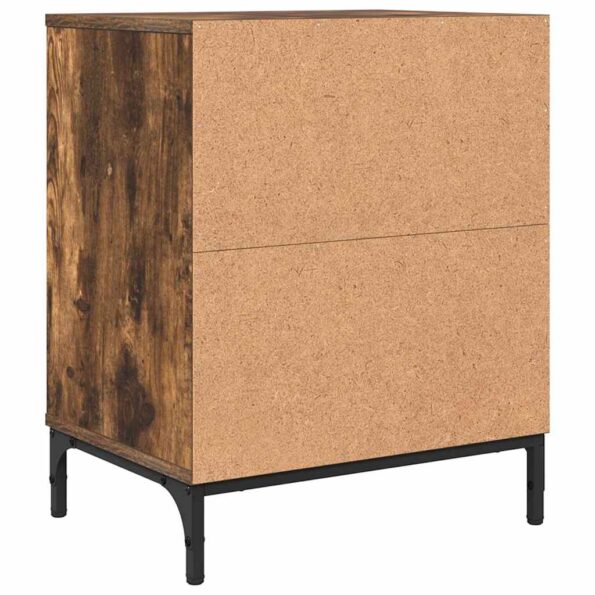 vidaXL Nočný stolík 2 pcs Tmavý dub 49 x 36 x 61 cm Kompozitné drevo – Obrázok 7