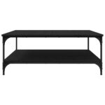 vidaXL Konferenčný stolík Čierny dub 100 x 100 x 40 cm – Obrázok 5