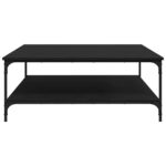 vidaXL Konferenčný stolík Čierny dub 100 x 100 x 40 cm – Obrázok 6