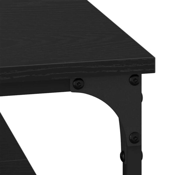 vidaXL Konferenčný stolík Čierny dub 100 x 100 x 40 cm – Obrázok 9