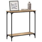 vidaXL Konzolový stôl dub artisan 75 x 30.5 x 75 cm Kompozitné drevo – Obrázok 3