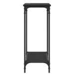 vidaXL Konzolový stôl Čierny dub 75 x 30.5 x 75 cm Kompozitné drevo – Obrázok 5