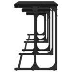 vidaXL Nesting kávový stôl 3 pcs Čierny dub 50.5 x 35 x 53 cm – Obrázok 6