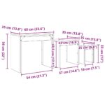 vidaXL Nesting kávový stôl 3 pcs dub artisan 60 x 35 x 56 cm – Obrázok 10