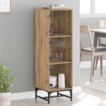vidaXL Highboard dub artisan 35 x 37 x 117 cm Kompozitné drevo