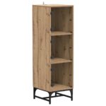 vidaXL Highboard dub artisan 35 x 37 x 117 cm Kompozitné drevo – Obrázok 2