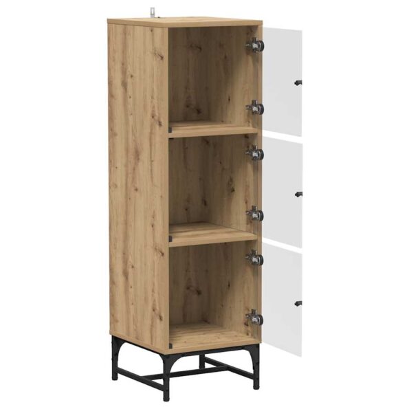 vidaXL Highboard dub artisan 35 x 37 x 117 cm Kompozitné drevo – Obrázok 5