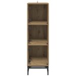 vidaXL Highboard dub artisan 35 x 37 x 117 cm Kompozitné drevo – Obrázok 6