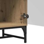 vidaXL Highboard dub artisan 35 x 37 x 117 cm Kompozitné drevo – Obrázok 9