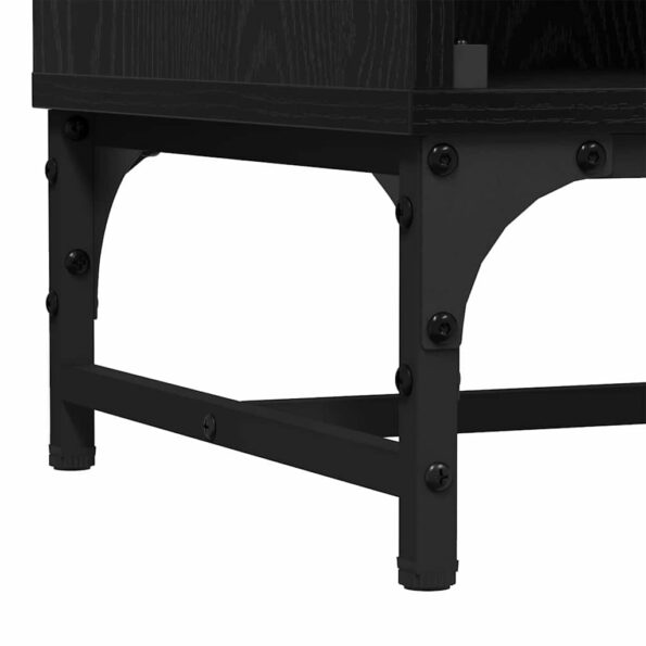 vidaXL Highboard Čierny dub 35 x 37 x 117 cm Kompozitné drevo – Obrázok 10