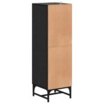 vidaXL Highboard Čierny dub 35 x 37 x 117 cm Kompozitné drevo – Obrázok 8