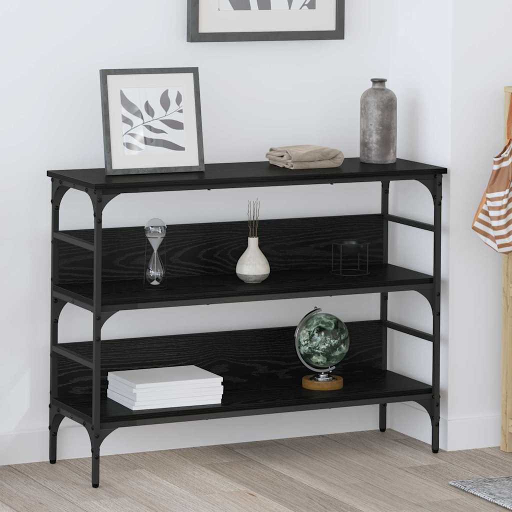 883555_1.jpg vidaXL Konzolový stôl Čierny dub 100 x 32 x 75 cm Kompozitné drevo – Obrázok 1