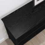 vidaXL Konzolový stôl Čierny dub 100 x 32 x 75 cm Kompozitné drevo – Obrázok 4