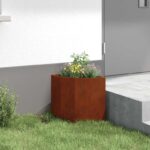 vidaXL Rohová kvetináč Hrdzavý 30 x 30 x 35 cm – Obrázok 6