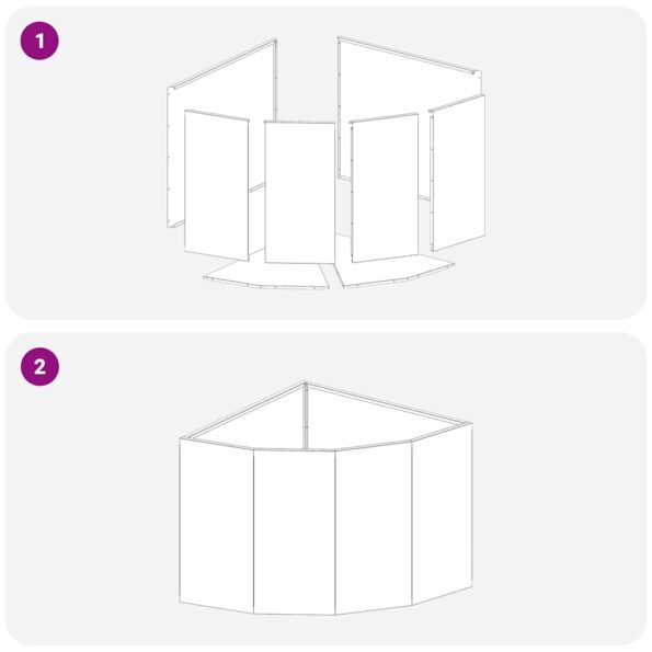 vidaXL Rohová kvetináč Antracit 60 x 60 x 50 cm Oceľ – Obrázok 10