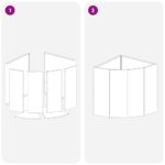 vidaXL Rohová kvetináč Čierna 45 x 45 x 50 cm Oceľ – Obrázok 10