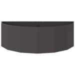 vidaXL Hrantík Čierna 120 x 60 x 35 cm Oceľ – Obrázok 5