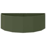 vidaXL Hrantík Olivová zelená 120 x 60 x 35 cm Oceľ – Obrázok 5