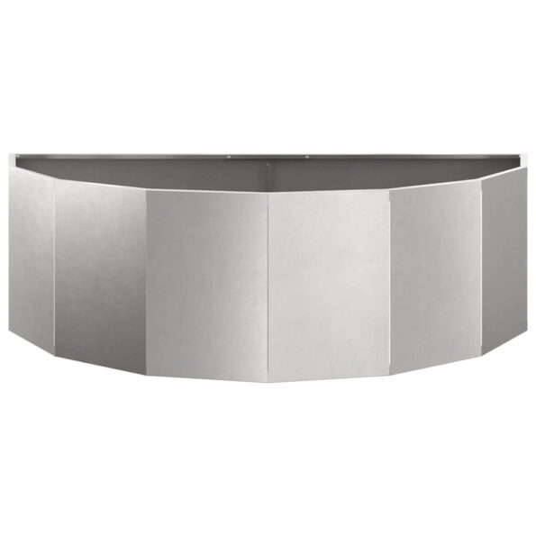 vidaXL Hrantík Strieborná 120 x 60 x 35 cm Nerezová oceľ – Obrázok 5