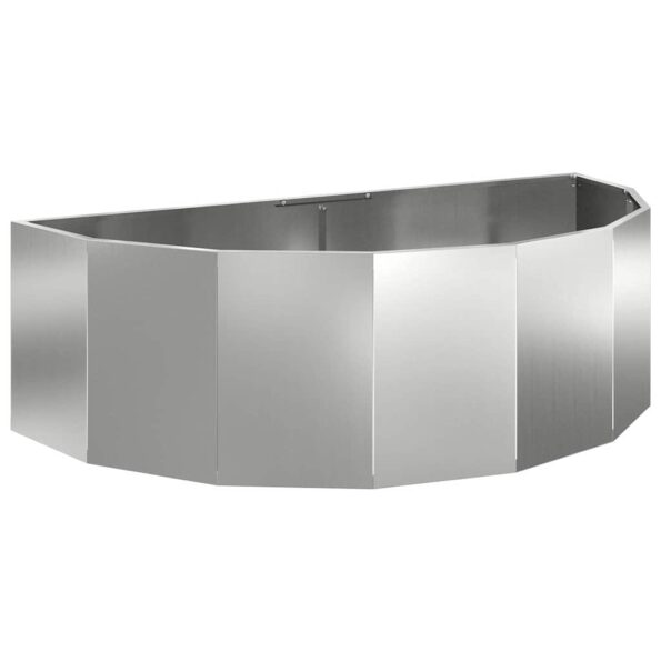 vidaXL Hrantík Strieborná 120 x 60 x 35 cm Pozinkovaná oceľ – Obrázok 2