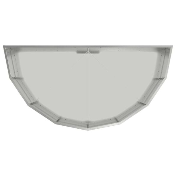 vidaXL Hrantík Strieborná 120 x 60 x 35 cm Pozinkovaná oceľ – Obrázok 8