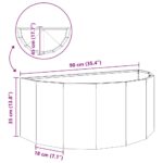 vidaXL Hrantík Antracit 90 x 45 x 35 cm Oceľ – Obrázok 12