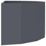 vidaXL Hrantík Antracit 90 x 45 x 35 cm Oceľ – Obrázok 6