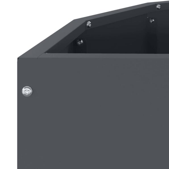 vidaXL Hrantík Antracit 90 x 45 x 35 cm Oceľ – Obrázok 9