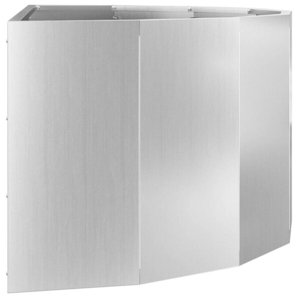 vidaXL Hrantík Strieborná 90 x 45 x 35 cm Pozinkovaná oceľ – Obrázok 6