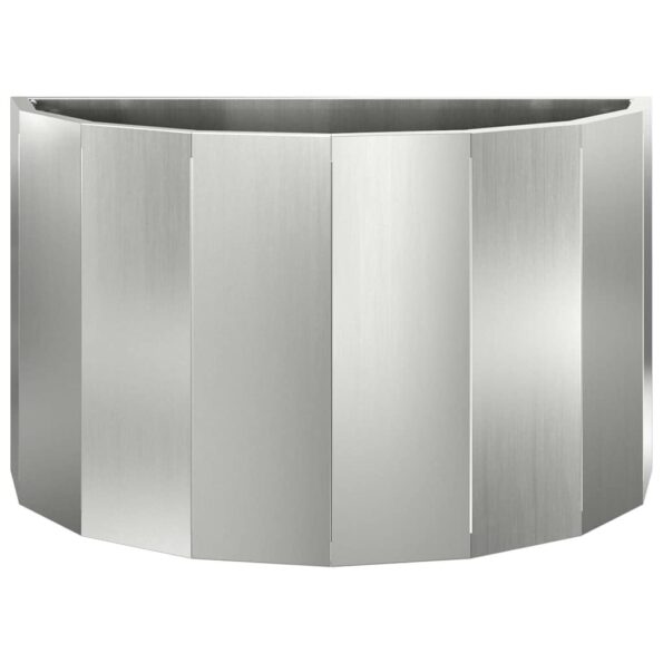 vidaXL Hrantík Strieborná 60 x 30 x 35 cm Pozinkovaná oceľ – Obrázok 5