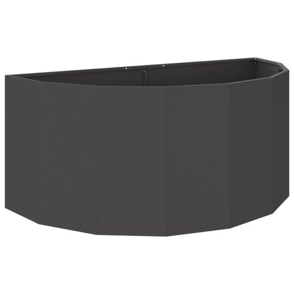 vidaXL Hrantík Čierna 120 x 60 x 50 cm Oceľ – Obrázok 2