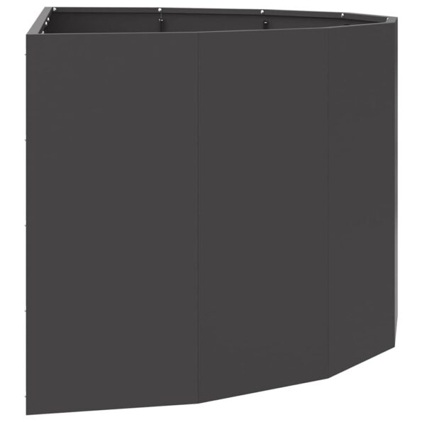 vidaXL Hrantík Čierna 120 x 60 x 50 cm Oceľ – Obrázok 6