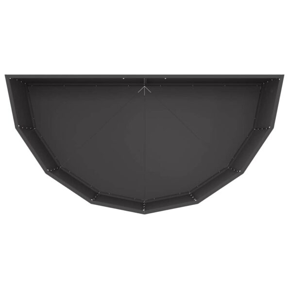 vidaXL Hrantík Čierna 120 x 60 x 50 cm Oceľ – Obrázok 8