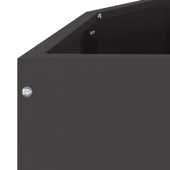 vidaXL Hrantík Čierna 120 x 60 x 50 cm Oceľ – Obrázok 9