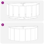 vidaXL Hrantík Biela 120 x 60 x 50 cm Oceľ – Obrázok 10