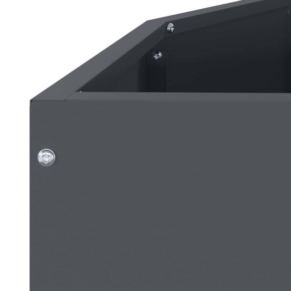 vidaXL Hrantík Antracit 120 x 60 x 50 cm Oceľ – Obrázok 9
