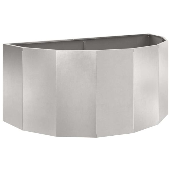 vidaXL Hrantík Strieborná 120 x 60 x 50 cm Nerezová oceľ – Obrázok 2