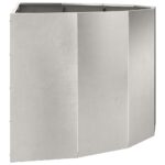 vidaXL Hrantík Strieborná 120 x 60 x 50 cm Nerezová oceľ – Obrázok 6