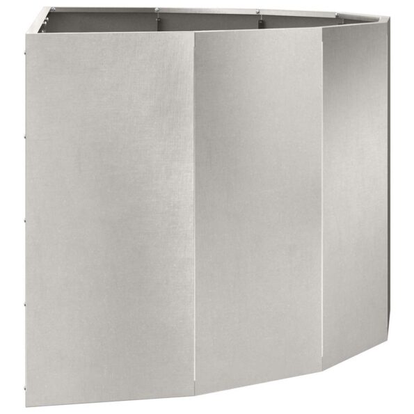vidaXL Hrantík Strieborná 120 x 60 x 50 cm Nerezová oceľ – Obrázok 6