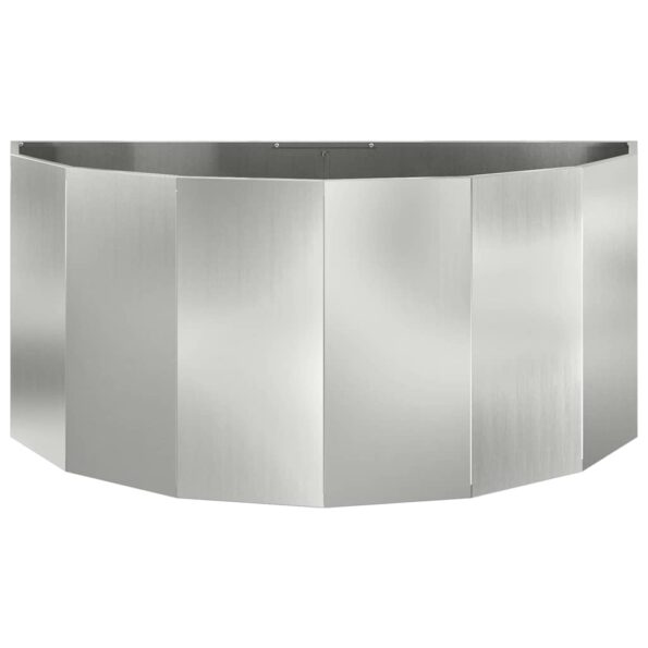 vidaXL Hrantík Strieborná 120 x 60 x 50 cm Pozinkovaná oceľ – Obrázok 5