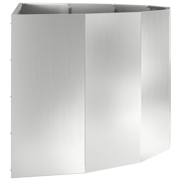vidaXL Hrantík Strieborná 120 x 60 x 50 cm Pozinkovaná oceľ – Obrázok 6
