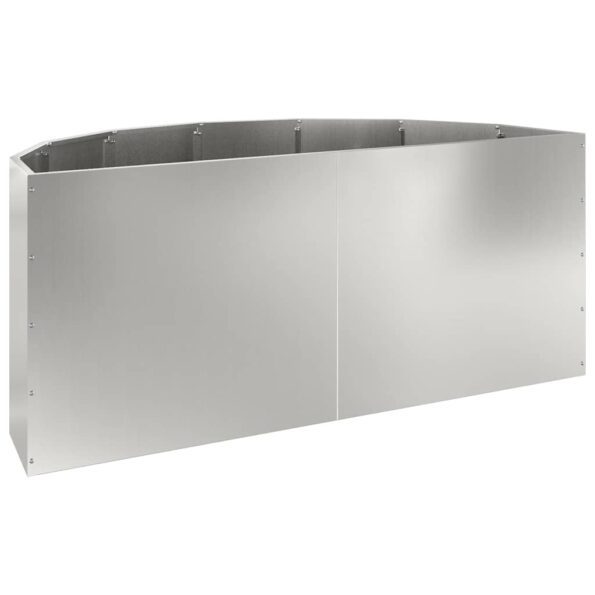 vidaXL Hrantík Strieborná 120 x 60 x 50 cm Pozinkovaná oceľ – Obrázok 7