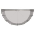 vidaXL Hrantík Strieborná 120 x 60 x 50 cm Pozinkovaná oceľ – Obrázok 8