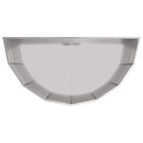 vidaXL Hrantík Strieborná 120 x 60 x 50 cm Pozinkovaná oceľ – Obrázok 8